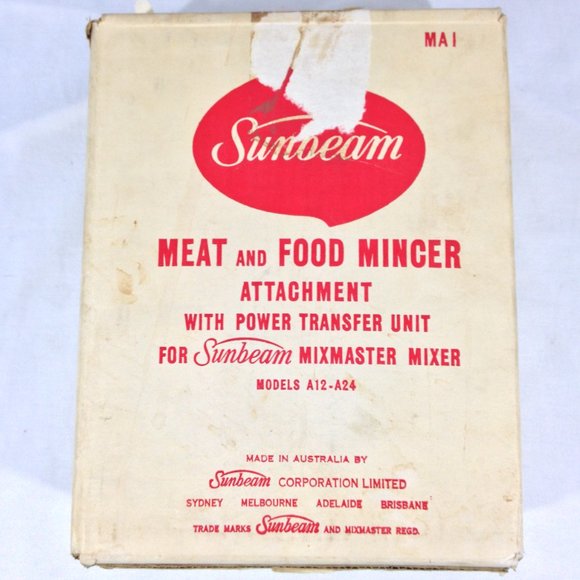 Sunbeam Vintage Meat and & Food Mincer Attachment Model # MA1 - Picture 2 of 9